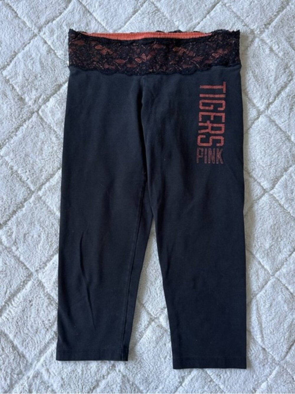 Victoria's Secret PINK | "Detroit Tigers" MLB Capri Leggings | Size Extra Small
